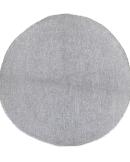 Overdye 6' 2" X 6' 0" Hand Knotted Wool Rug 6' 2" X 6' 0" (188 X 183) / Grey / Wool