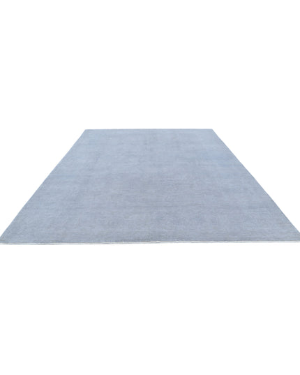 Overdye 9' 0" X 12' 4" Hand Knotted Wool Rug 9' 0" X 12' 4" (274 X 376) / Grey / Wool