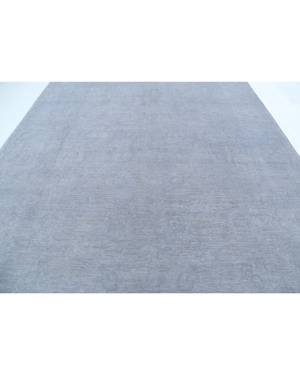 Overdye 9' 0" X 12' 4" Hand Knotted Wool Rug 9' 0" X 12' 4" (274 X 376) / Grey / Wool