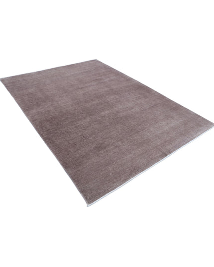 Overdye 6' 1" X 8' 4" Hand Knotted Wool Rug 6' 1" X 8' 4" (185 X 254) / Taupe / Wool
