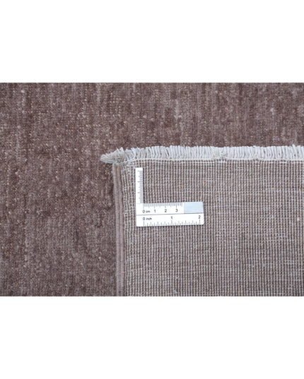 Overdye 6' 1" X 8' 4" Hand Knotted Wool Rug 6' 1" X 8' 4" (185 X 254) / Taupe / Wool