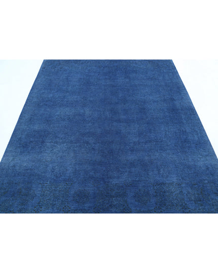 Overdye 6' 3" X 8' 8" Hand Knotted Wool Rug 6' 3" X 8' 8" (191 X 264) / Blue / Wool