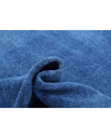 Overdye 6' 3" X 8' 8" Hand Knotted Wool Rug 6' 3" X 8' 8" (191 X 264) / Blue / Wool