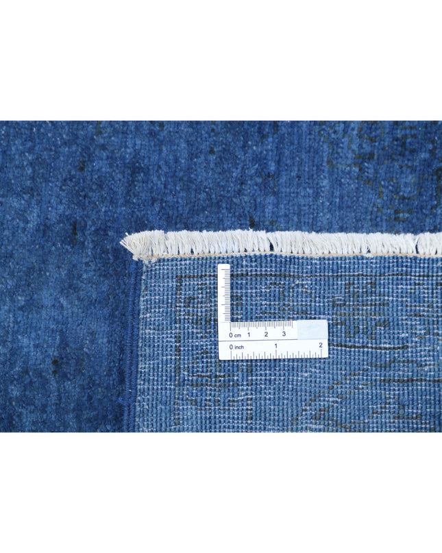 Overdye 6' 3" X 8' 8" Hand Knotted Wool Rug 6' 3" X 8' 8" (191 X 264) / Blue / Wool