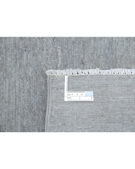Overdye 6' 3" X 8' 3" Hand Knotted Wool Rug 6' 3" X 8' 3" (191 X 251) / Grey / Wool