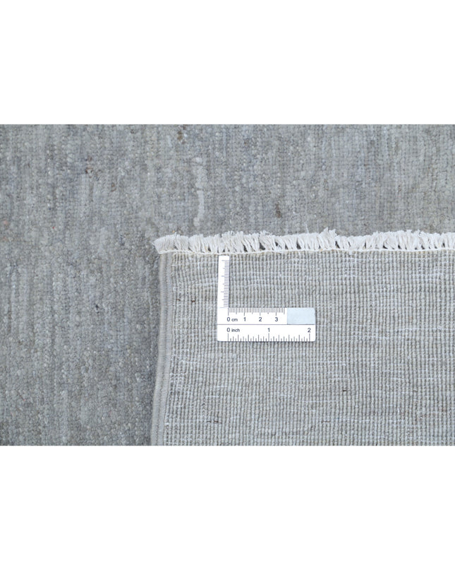 Overdye 6' 3" X 8' 3" Hand Knotted Wool Rug 6' 3" X 8' 3" (191 X 251) / Grey / Wool