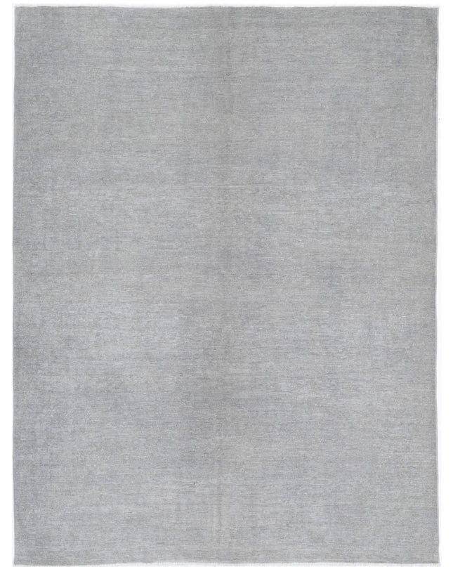 Overdye 6' 3" X 8' 3" Hand Knotted Wool Rug 6' 3" X 8' 3" (191 X 251) / Grey / Wool