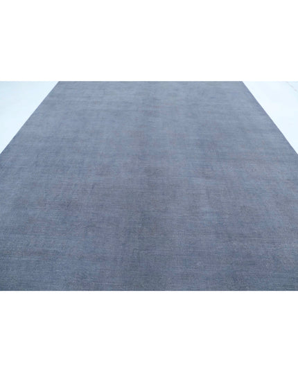 Overdye 9' 10" X 13' 11" Hand Knotted Wool Rug 9' 10" X 13' 11" (300 X 424) / Grey / Wool
