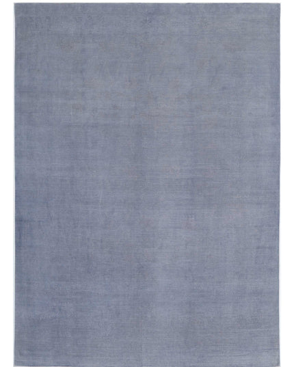Overdye 9' 10" X 13' 11" Hand Knotted Wool Rug 9' 10" X 13' 11" (300 X 424) / Grey / Wool