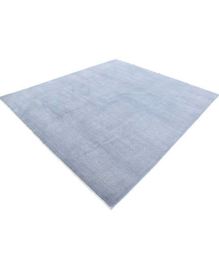 Overdye 7' 11" X 9' 1" Hand Knotted Wool Rug 7' 11" X 9' 1" (241 X 277) / Grey / Wool