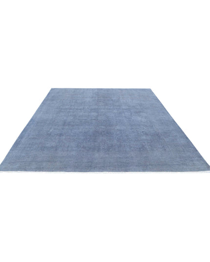 Overdye 7' 11" X 9' 10" Hand Knotted Wool Rug 7' 11" X 9' 10" (241 X 300) / Charcoal / Wool