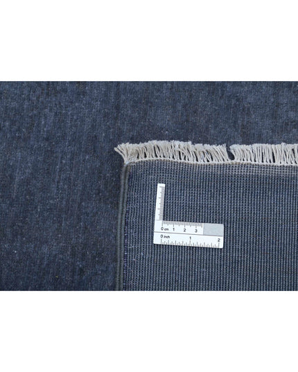 Overdye 7' 11" X 9' 10" Hand Knotted Wool Rug 7' 11" X 9' 10" (241 X 300) / Charcoal / Wool