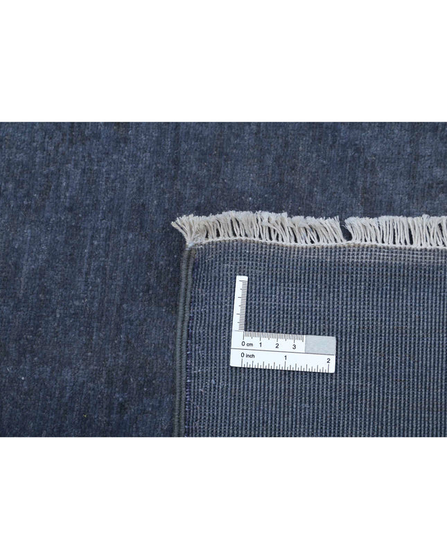 Overdye 7' 11" X 9' 10" Hand Knotted Wool Rug 7' 11" X 9' 10" (241 X 300) / Charcoal / Wool