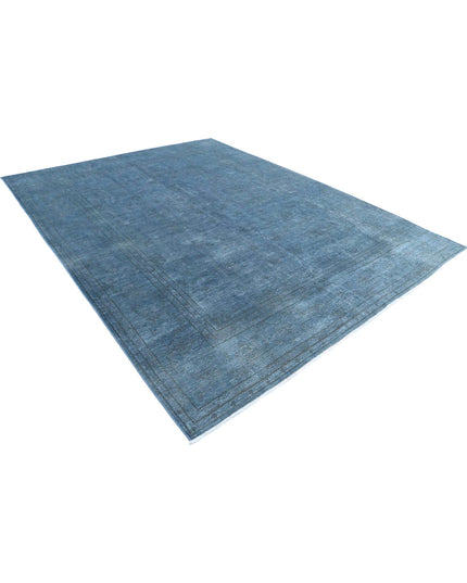 Overdye 8' 11" X 11' 6" Hand Knotted Wool Rug 8' 11" X 11' 6" (272 X 351) / Blue / Wool