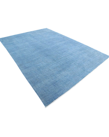 Overdye 7' 9" X 11' 0" Hand Knotted Wool Rug 7' 9" X 11' 0" (236 X 335) / Blue / Wool