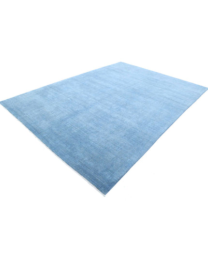 Overdye 7' 9" X 11' 0" Hand Knotted Wool Rug 7' 9" X 11' 0" (236 X 335) / Blue / Wool