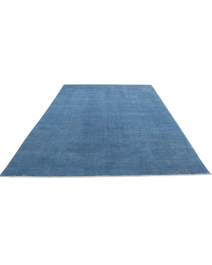Overdye 7' 9" X 11' 0" Hand Knotted Wool Rug 7' 9" X 11' 0" (236 X 335) / Blue / Wool