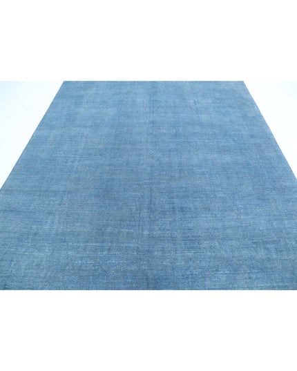 Overdye 7' 9" X 11' 0" Hand Knotted Wool Rug 7' 9" X 11' 0" (236 X 335) / Blue / Wool