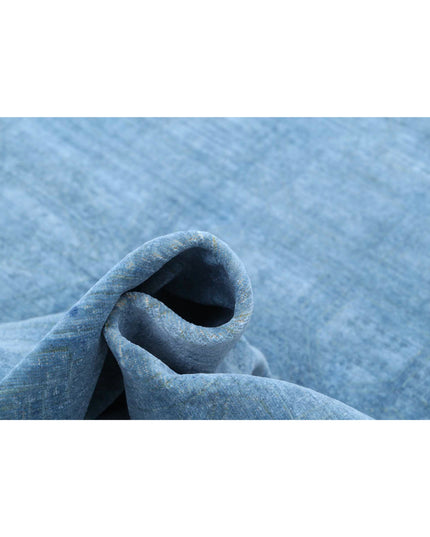 Overdye 7' 9" X 11' 0" Hand Knotted Wool Rug 7' 9" X 11' 0" (236 X 335) / Blue / Wool