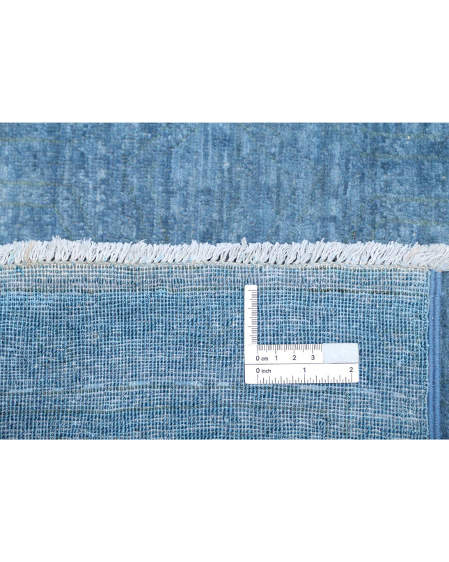 Overdye 7' 9" X 11' 0" Hand Knotted Wool Rug 7' 9" X 11' 0" (236 X 335) / Blue / Wool