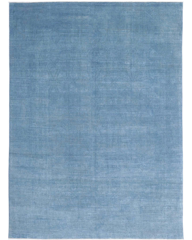 Overdye 7' 9" X 11' 0" Hand Knotted Wool Rug 7' 9" X 11' 0" (236 X 335) / Blue / Wool