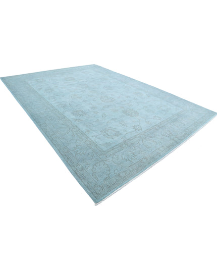 Overdye 9' 11" X 13' 10" Hand Knotted Wool Rug 9' 11" X 13' 10" (302 X 422) / Green / Wool
