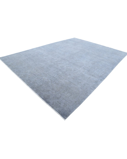 Overdye 9' 9" X 13' 5" Hand Knotted Wool Rug 9' 9" X 13' 5" (297 X 409) / Grey / Wool