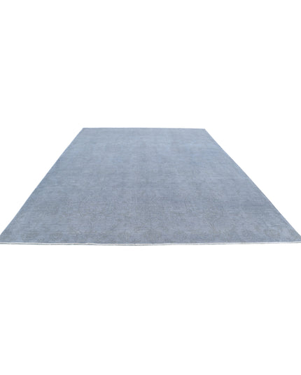 Overdye 9' 9" X 13' 5" Hand Knotted Wool Rug 9' 9" X 13' 5" (297 X 409) / Grey / Wool