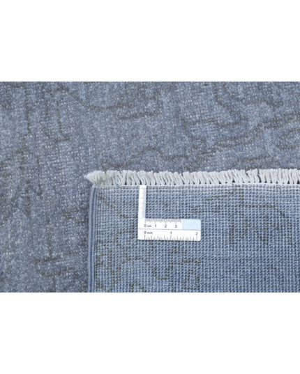 Overdye 9' 9" X 13' 5" Hand Knotted Wool Rug 9' 9" X 13' 5" (297 X 409) / Grey / Wool