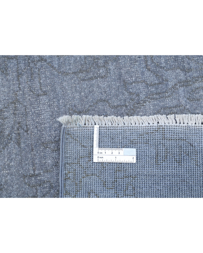 Overdye 9' 9" X 13' 5" Hand Knotted Wool Rug 9' 9" X 13' 5" (297 X 409) / Grey / Wool