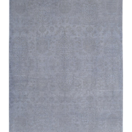 Overdye 9' 9" X 13' 5" Hand Knotted Wool Rug 9' 9" X 13' 5" (297 X 409) / Grey / Wool