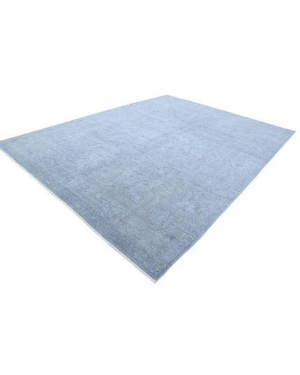 Overdye 9' 6" X 12' 6" Hand Knotted Wool Rug 9' 6" X 12' 6" (290 X 381) / Grey / Wool