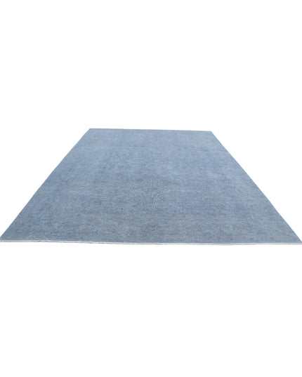 Overdye 9' 6" X 12' 6" Hand Knotted Wool Rug 9' 6" X 12' 6" (290 X 381) / Grey / Wool
