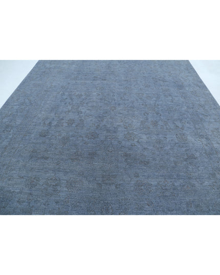 Overdye 9' 6" X 12' 6" Hand Knotted Wool Rug 9' 6" X 12' 6" (290 X 381) / Grey / Wool