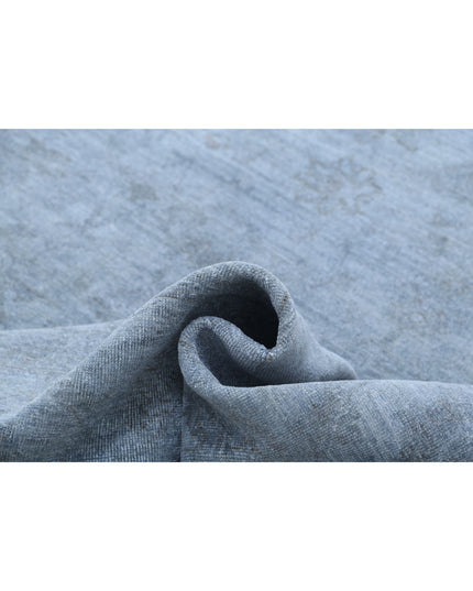 Overdye 9' 6" X 12' 6" Hand Knotted Wool Rug 9' 6" X 12' 6" (290 X 381) / Grey / Wool