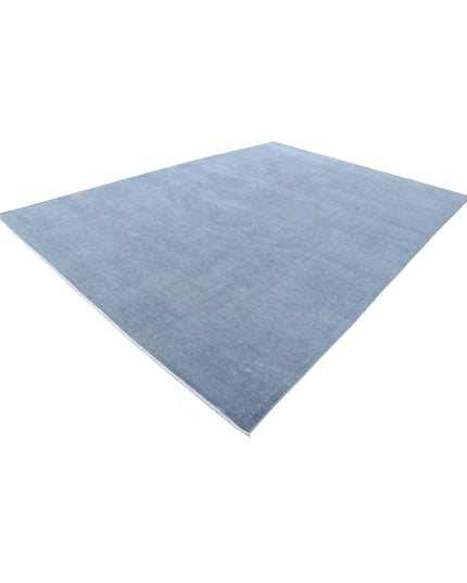 Overdye 9' 10" X 13' 8" Hand Knotted Wool Rug 9' 10" X 13' 8" (300 X 417) / Grey / Wool