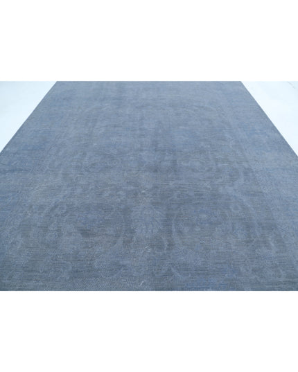 Overdye 9' 10" X 13' 8" Hand Knotted Wool Rug 9' 10" X 13' 8" (300 X 417) / Grey / Wool