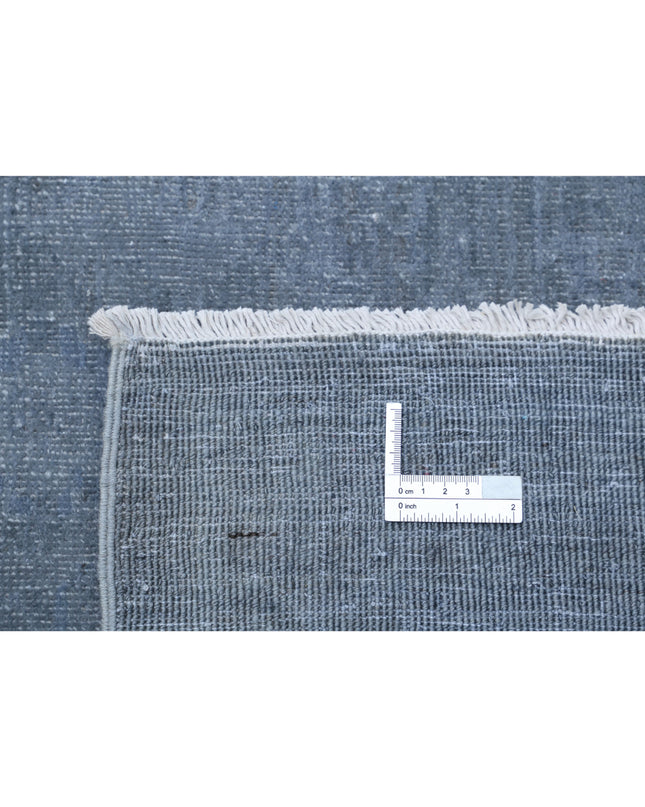 Overdye 9' 10" X 13' 8" Hand Knotted Wool Rug 9' 10" X 13' 8" (300 X 417) / Grey / Wool