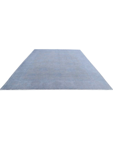 Overdye 9' 10" X 13' 1" Hand Knotted Wool Rug 9' 10" X 13' 1" (300 X 399) / Blue / Wool