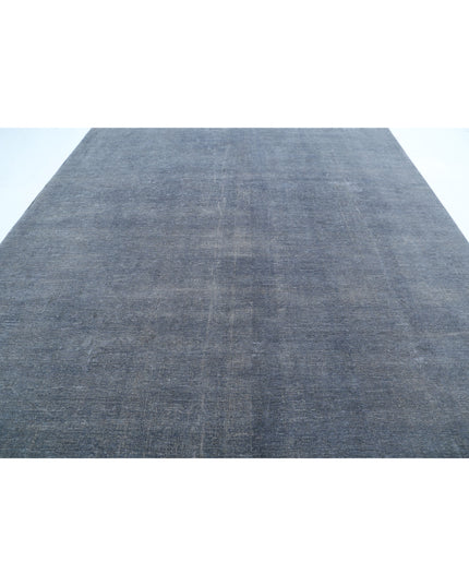 Overdye 9' 9" X 13' 1" Hand Knotted Wool Rug 9' 9" X 13' 1" (297 X 399) / Grey / Wool