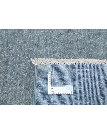 Overdye 2' 9" X 7' 10" Hand Knotted Wool Rug 2' 9" X 7' 10" (84 X 239) / Grey / Wool