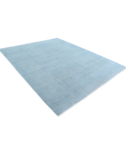 Overdye 7' 11" X 9' 11" Hand Knotted Wool Rug 7' 11" X 9' 11" (241 X 302) / Blue / Wool