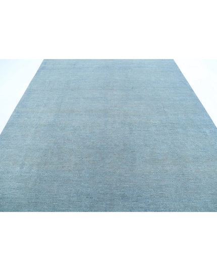 Overdye 7' 11" X 9' 11" Hand Knotted Wool Rug 7' 11" X 9' 11" (241 X 302) / Blue / Wool