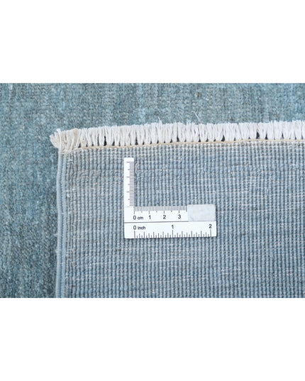 Overdye 7' 11" X 9' 11" Hand Knotted Wool Rug 7' 11" X 9' 11" (241 X 302) / Blue / Wool