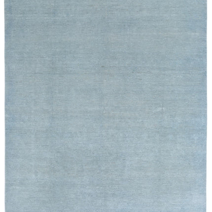 Overdye 7' 11" X 9' 11" Hand Knotted Wool Rug 7' 11" X 9' 11" (241 X 302) / Blue / Wool