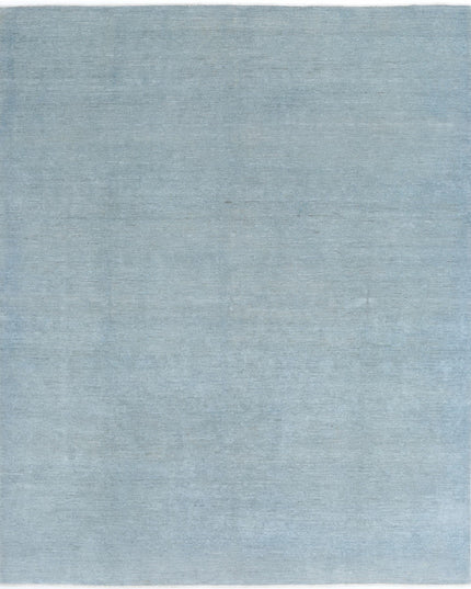 Overdye 7' 11" X 9' 11" Hand Knotted Wool Rug 7' 11" X 9' 11" (241 X 302) / Blue / Wool