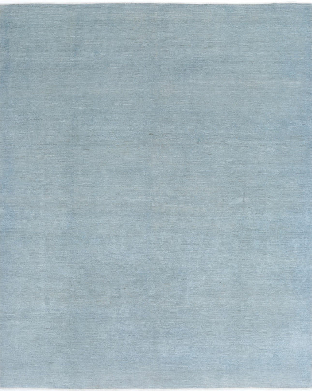 Overdye 7' 11" X 9' 11" Hand Knotted Wool Rug 7' 11" X 9' 11" (241 X 302) / Blue / Wool