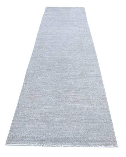 Overdye 2' 7" X 12' 2" Hand Knotted Wool Rug 2' 7" X 12' 2" (79 X 371) / Grey / Wool
