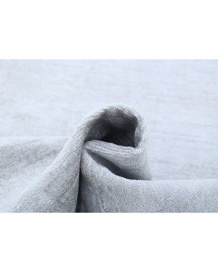 Overdye 2' 7" X 12' 2" Hand Knotted Wool Rug 2' 7" X 12' 2" (79 X 371) / Grey / Wool