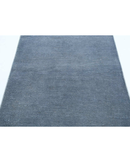 Overdye 3' 3" X 4' 10" Hand Knotted Wool Rug 3' 3" X 4' 10" (99 X 147) / Grey / Wool